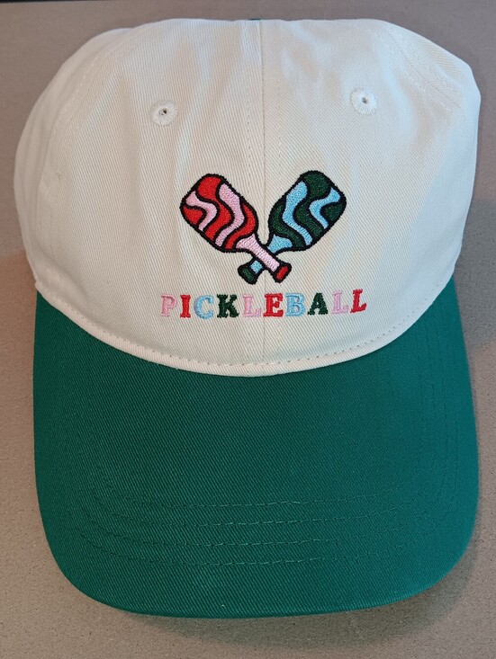 Accessories - Pickleball Cap with Colorful Paddle Embroidery. New. Adjustable.